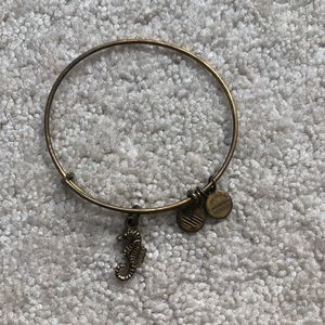 Alex and Ani Gold Seahorse Bangle
